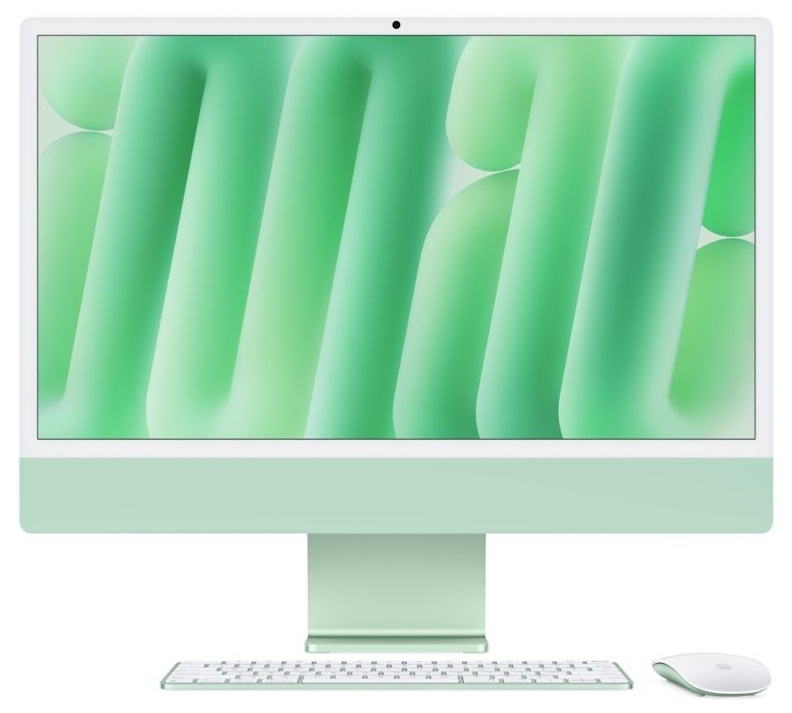 iMac 24-inch, 4.5K Retina display, Apple M4 10C CPU/10C GPU/16GB/512GB SSD - Green T1