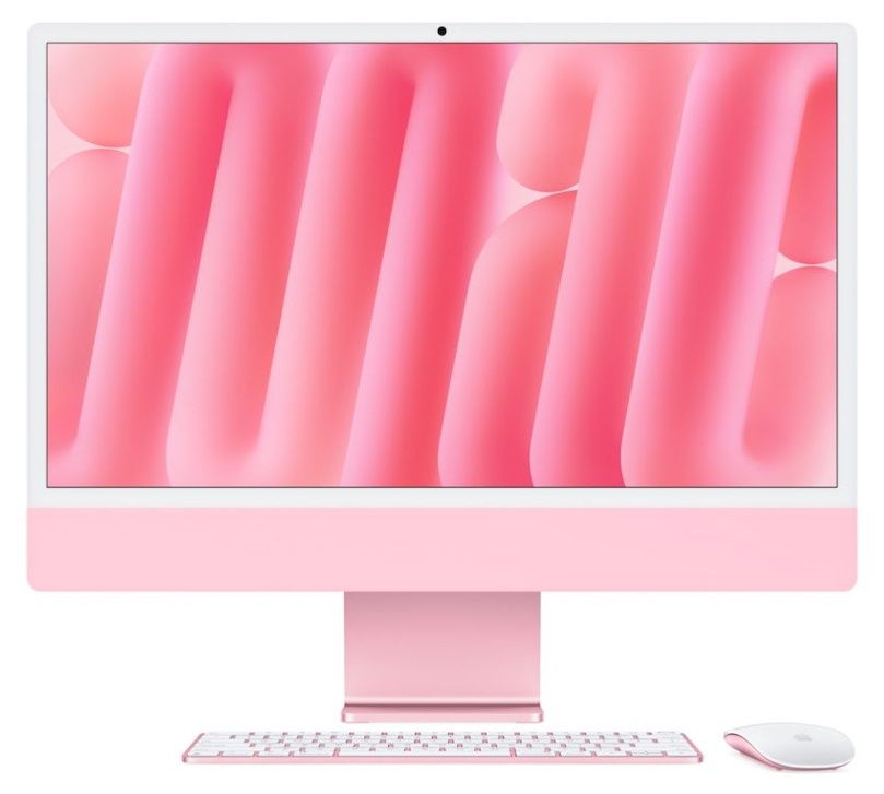 iMac 24-inch, 4.5K Retina display, Apple M4 10C CPU/10C GPU/16GB/256GB SSD - Pink T1