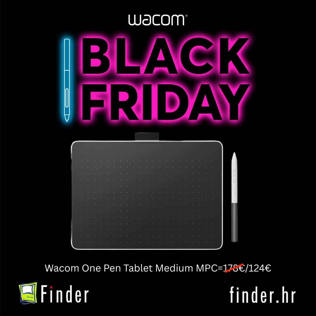 Wacom One Pen Tablet Medium - CRNI PETAK